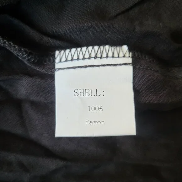 Women's FOROLAV Off Shoulder Flowy Romper – Black – Size S – NWT - Picture 8 of 13